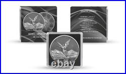 2024 Mexico Libertad Silver Ring with Ruthenium Gild with Quadrum Sleeve & COA