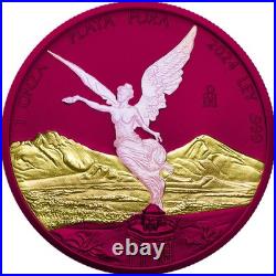 2024 Mexico Libertad Space Pink Opal Edition 1 oz. 999 Silver Coin