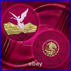 2024 Mexico Libertad Space Pink Opal Edition 1 oz. 999 Silver Coin