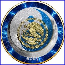 2024 Mexico Libertad Sun & Moon Electric Blue Storm Edition 1 oz Silver Coin 2024 Mexico Libertad Sun & Moon Electric Blue Storm Edition 1 oz Silver Coin