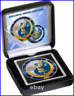 2024 Mexico Libertad Sun & Moon Electric Blue Storm Edition 1 oz Silver Coin 2024 Mexico Libertad Sun & Moon Electric Blue Storm Edition 1 oz Silver Coin