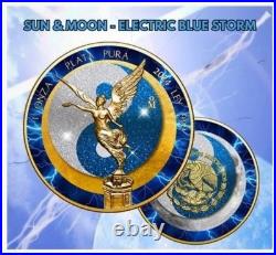 2024 Mexico Libertad Sun & Moon Electric Blue Storm Edition 1oz Silver Coin