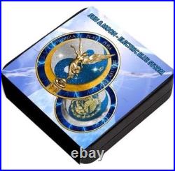 2024 Mexico Libertad Sun & Moon Electric Blue Storm Edition 1oz Silver Coin