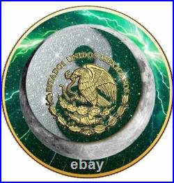2024 Mexico Libertad Sun & Moon Electric Green Storm Edition 1oz SilverCoin 2024 Mexico Libertad Sun & Moon Electric Green Storm Edition 1oz SilverCoin