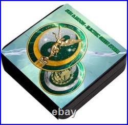 2024 Mexico Libertad Sun & Moon Electric Green Storm Edition 1oz SilverCoin 2024 Mexico Libertad Sun & Moon Electric Green Storm Edition 1oz SilverCoin