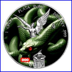2024 Mexico Libertad Under the Skin Snake Edition 1 oz Silver Coin