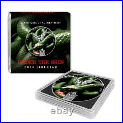 2024 Mexico Libertad Under the Skin Snake Edition 1 oz Silver Coin