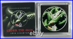 2024 Mexico Libertad Under the Skin Snake Edition 1 oz Silver Coin