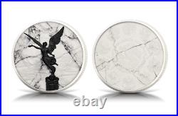 2024 Mexico Libertad White & Black Marble Coin 1 oz. 999 Silver in box with coa 2024 Mexico Libertad White & Black Marble Coin 1 oz. 999 Silver in box with coa