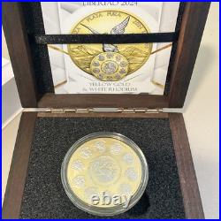 2024 Mexico Libertad Yellow Gold and White Rhodium Edition 1 oz Silver Coin