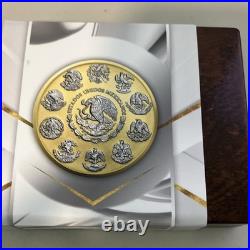 2024 Mexico Libertad Yellow Gold and White Rhodium Edition 1 oz Silver Coin
