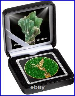 2024 Mexico Libertad precious gemstones Green Tourmaline 1 oz Silver Coin