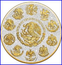 2024 Mexico Libertad precious gemstones Quartz Edit 1oz Silver Coin COA&BOX