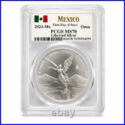 2024 Mexico Onza Silver Libertad. 999 Silver 1oz PCGS MS70 FDI