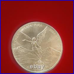 2024-Mo 1oz Mexican Libertad In Green Labeled First Strike Slab. PCGS MS 70
