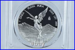 2024 Mo Mexico 1 Onza Silver Libertad PR70 DCAM PCGS Blue Label 2024 Mo Mexico 1 Onza Silver Libertad PR70 DCAM PCGS Blue Label