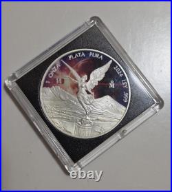 2024-Mo Mexico Libertad Onza Silver Lunar Eclipse In Capsule 1 Of 314