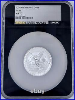 2024 Mo Mexico Silver Libertad 2 Onza NGC MS 70 2 Oz Silver Coin 2024 Mo Mexico Silver Libertad 2 Onza NGC MS 70 2 Oz Silver Coin