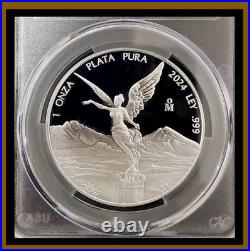 2024 Mo S1-ONCE MEXICO LIBERTAD WINGED VICTORY PCGS PR70-DC CAC RARE R4 TOP POP