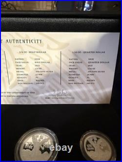 2025 1.85oz. 999 Silver Niue Mexican Libertad Fractional Coin Set-Only 500 Made