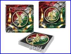 2025 Intaglio Vintage Libertad Tribute Mexican Flag Edition 1oz. 999 Silver 2025 Intaglio Vintage Libertad Tribute Mexican Flag Edition 1oz. 999 Silver