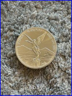 2025 Mexico 2 oz Silver Libertad Bullion Round