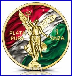 2025 Vintage Libertad Tribute 1oz Silver. 999 Intaglio Mint Mexican Flag Edition 2025 Vintage Libertad Tribute 1oz Silver. 999 Intaglio Mint Mexican Flag Edition