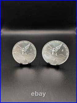 2x! Tough 2018 Mexico 1oz Silver Libertad Rounds Record Low Mint Coins 2oz Lot 2x! Tough 2018 Mexico 1oz Silver Libertad Rounds Record Low Mint Coins 2oz Lot