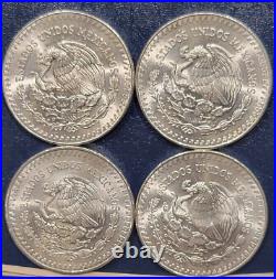 (3) 1985 And (1) 1983 Mexican Libertads 1 Troy Oz Fine