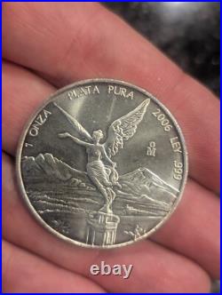 3X 2006 1 Oz 999 SILVER MEXICO Libertad Pura Plata Coin Limited Mint Round NICE 3X 2006 1 Oz 999 SILVER MEXICO Libertad Pura Plata Coin Limited Mint Round NICE