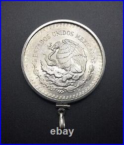 925 Sterling Silver Bezel 1 Oz Silver Libertad PLATA PURA Coin 1982 First Yr Lib