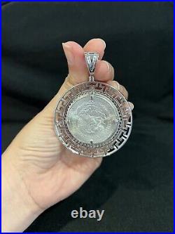 925 Sterling Silver Bezel Mexican 1 Oz Moneda Libertad CZ CENTENARIO Coin Medal