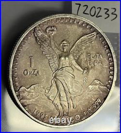 BU 1993 1oz Mexican Libertad 1oz Plata Pura. 999 Fine Silver 720233
