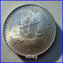 Casa de Moneda de Mexico Una Onza 1979 1 oz Silver Coin. 925