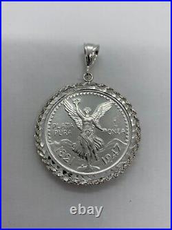 Centenario 925 Sterling Silver 1oz Libertad Coin with 925 Sterling Silver Bezel
