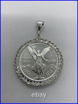 Centenario 925 Sterling Silver 1oz Libertad Coin with 925 Sterling Silver Bezel