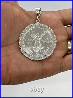 Centenario 925 Sterling Silver 1oz Libertad Coin with 925 Sterling Silver Bezel