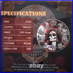 Dia de Los Muertos Day of The Dead 1oz Silver Libertad Coin 1 Of ONLY 499