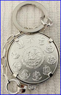 Diamond Bezel Keychain (S925) New Year 2023 BU 1 Oz. Libertad