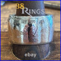 EXCLUSIVE PURE SILVER Mexican Libertad COIN RING SIZE 7-13 Hand Crafted USA WIDE