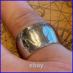 EXCLUSIVE PURE SILVER Mexican Libertad COIN RING SIZE 7-13 Hand Crafted USA WIDE