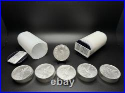 Five (5) 2023 1 oz Silver Libertad Mexico Mint. 999 Fine Silver BU