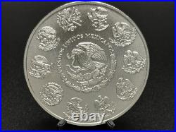 Five (5) 2023 1 oz Silver Libertad Mexico Mint. 999 Fine Silver BU