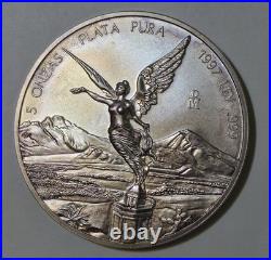 Free Gold! 1997 5oz Mexican Libertad. 999 Silver