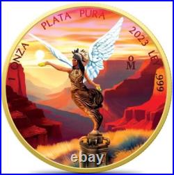 Germania Color 2023 Mexico Libertad Native American Edition 1 oz Silver Coin