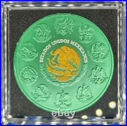 Germania Colorized 2024 Libertad Space Green Hologram 1 oz Silver (399 Mintage)
