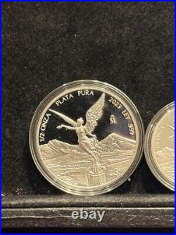 LIBERTAD MEXICO 2023 Fractional Set 1/2, 1/4, 1/10,1/20 oz Proof Silver Coin LIBERTAD MEXICO 2023 Fractional Set 1/2, 1/4, 1/10,1/20 oz Proof Silver Coin