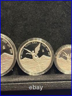 LIBERTAD MEXICO 2023 Fractional Set 1/2, 1/4, 1/10,1/20 oz Proof Silver Coin LIBERTAD MEXICO 2023 Fractional Set 1/2, 1/4, 1/10,1/20 oz Proof Silver Coin