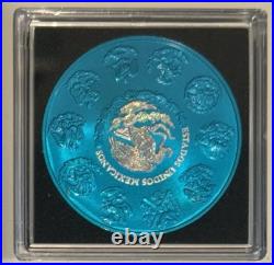 LIBERTAD Space Blue 1 Oz Silver Coin Mexico 2024 LIBERTAD Space Blue 1 Oz Silver Coin Mexico 2024