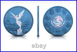 LIBERTAD Space Blue 1 Oz Silver Coin Mexico 2024 LIBERTAD Space Blue 1 Oz Silver Coin Mexico 2024